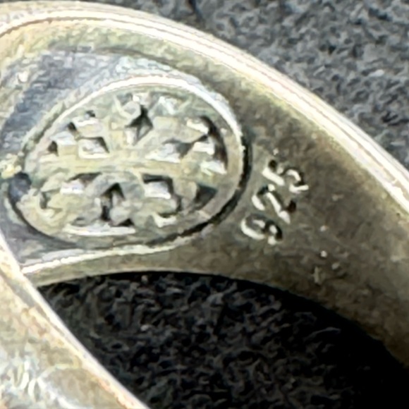 KAR Handmade 925 Sterling Silver Black Onyx Coat of Arms Ottoman size 9 - Picture 8 of 8